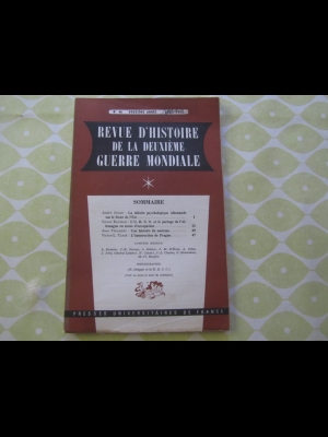 Revue d'histoire de la deuxième guerre mondiale  N° 46    Avril 1962